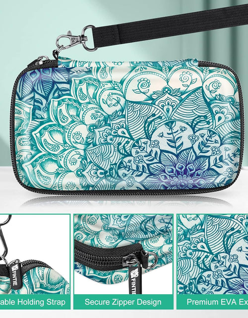 Load image into Gallery viewer, Protective Case for Kodak Step/Mini 2 Hd/Printomatic/Kodak Smile Camera &amp; Printer - Shockproof Hard Shell Carrying Case with Inner Pocket, Emerald Illusions
