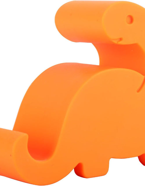 Load image into Gallery viewer, Plinrise Animal Desk Phone Stand, Update Dinosaur Silicone Office Phone Holder, Creative Phone Tablet Stand Mounts, Size:1.3" X 3.0" X 2.7" (Orange)
