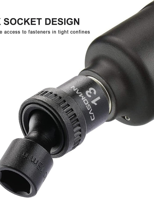 Load image into Gallery viewer, 15 PCS 3/8" Drive Standard Universal Impact Socket Set, 6-Point, Metric, 8Mm - 22Mm
