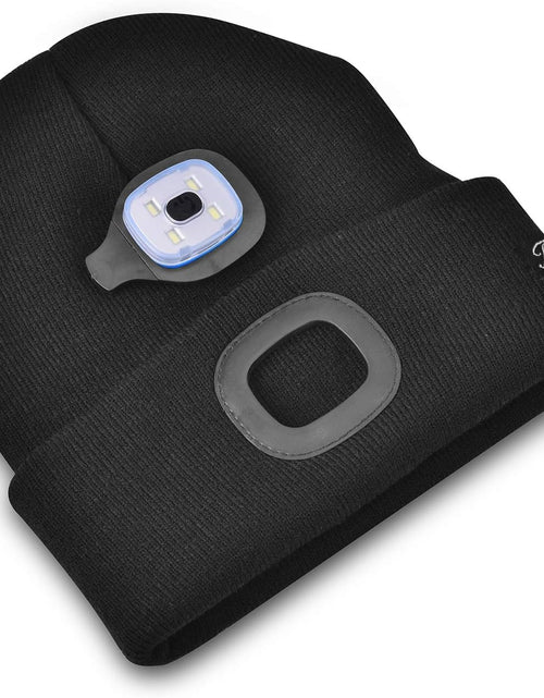 Load image into Gallery viewer, Unisex Beanie with the Light Gifts for Men Dad Father USB Rechargeable Caps
