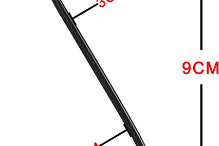 10 Pack 3.5 Inch Heavy Duty S Hooks for Plants, Outdoor, Light, Cup, Large Hangers - Black