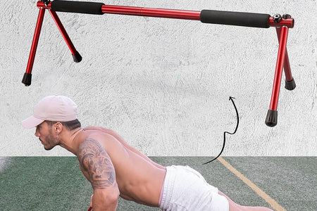 Push up Bar – Folding Dip Bar for Home Workout, Lightweight & Portable Strength Training Equipment for Men & Women, Indoor & Outdoor Use (Hawk)