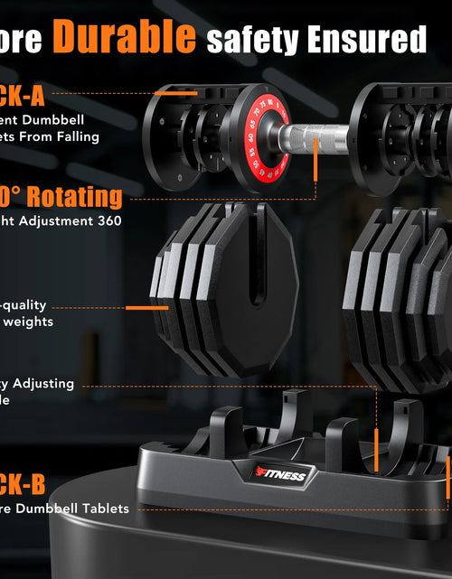 Load image into Gallery viewer, 160Lb(80Lbs*2) Adjustable Dumbbells Set,16 in 1 Quick-Select 5-80Lbs Weight Adjustable Dumbbells for Full Body Home Workout
