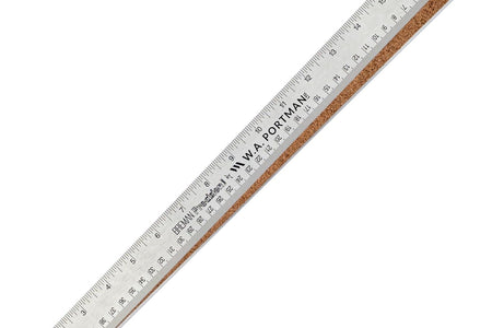 Metal Ruler 18 Inch - Stainless Steel Cork Back Metal Ruler - Premium Steel Straight Edge 18 Inch Metal Ruler - Flexible Stainless Steel Ruler - Imperial and Metric Ruler