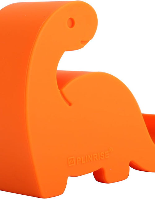 Load image into Gallery viewer, Plinrise Animal Desk Phone Stand, Update Dinosaur Silicone Office Phone Holder, Creative Phone Tablet Stand Mounts, Size:1.3" X 3.0" X 2.7" (Orange)
